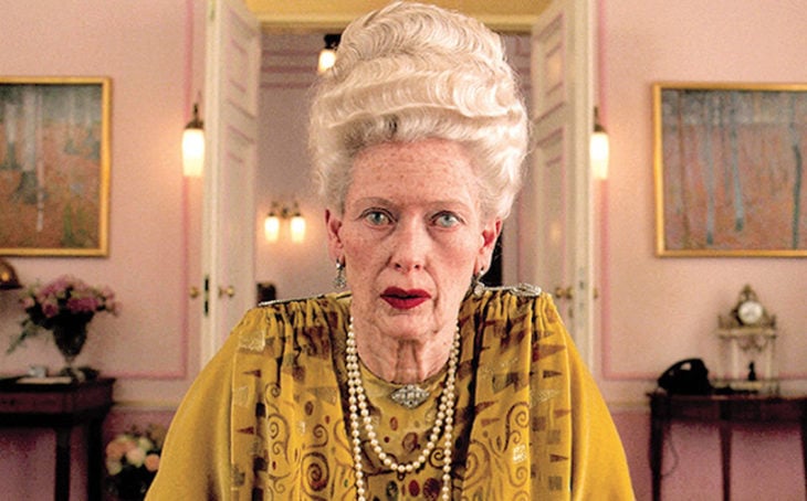 Twilda Swilton en el papel de Madame D de la película 'El Gran Hotel Budapest'