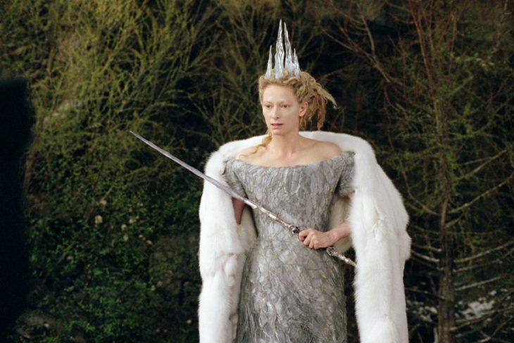 Tilda Swilton interpretando el papel de Jadis, la bruja blanca en la película 'Las crónicas de Narnia: el león, la bruja y el ropero'