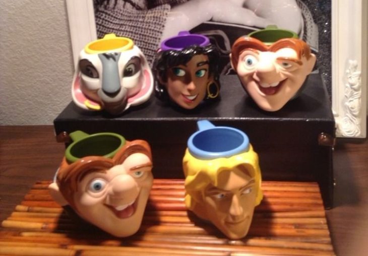 tazas con rostros disney