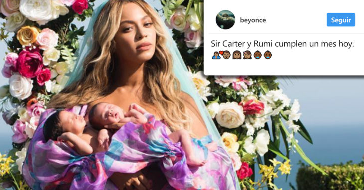 Beyoncé revela a sus gemelos al mundo en una fotografía que te dejará sin aliento