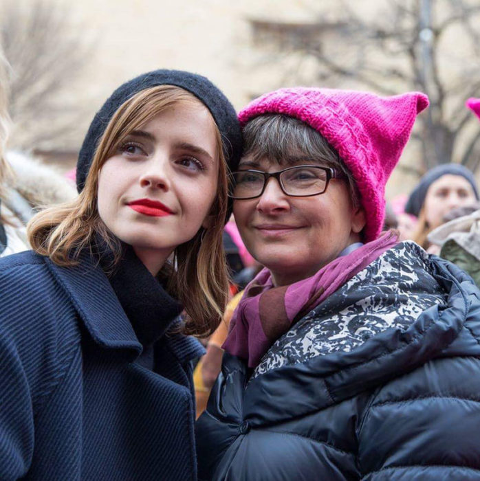 Emma Watson y su mamá