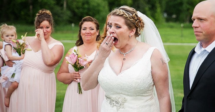 Su novio le dio el mejor de los presentes el día de su boda y ella no lo puede creer