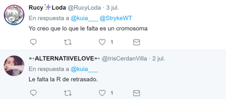 Respuesta a comentario machista en twitter 