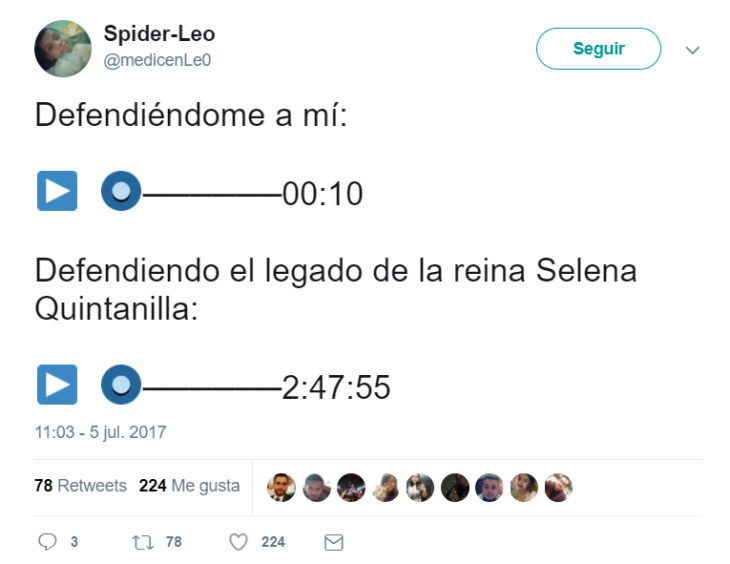 Tweets que relatan lo que es enviar notas de audio 