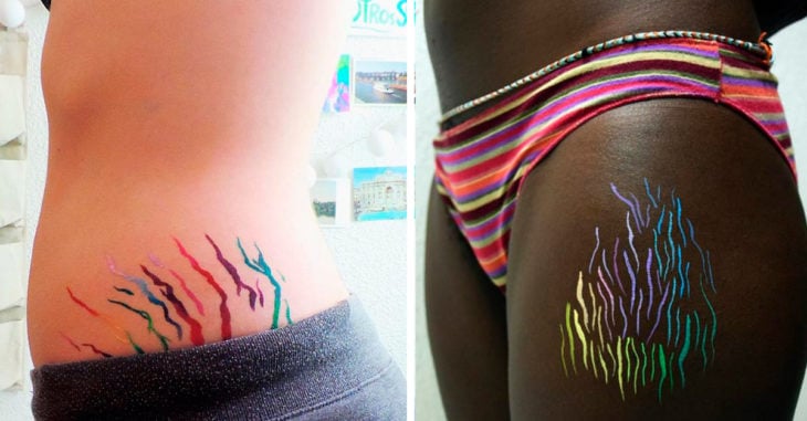 Esta artista llenó de colorido los "defectos" del cuerpo femenino