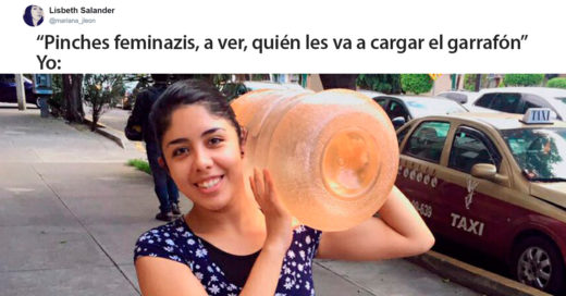 Esta chica cargó su propio garrafón de agua y le puso fin a los chistes feministas