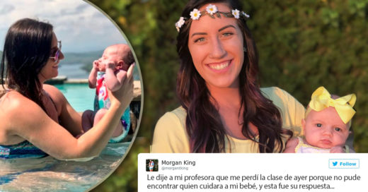 Mamá soltera comparte la respuesta de su profesora tras no asistir a clases; Internet muere de amor