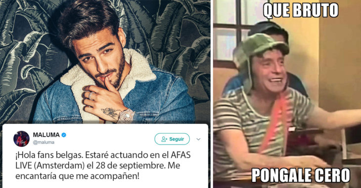 ¡Ups! Maluma se equivoca en geografía; Internet no lo perdona