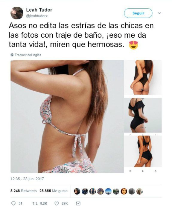 modelo sin estrías 