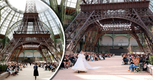 Front Row; la pasarela de Chanel de ensueño que montó una réplica de la Torre Eiffel 