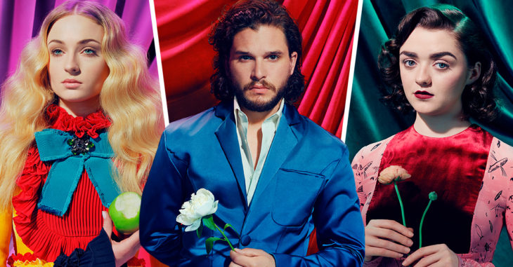 El elenco de 'Game Of Thrones' como nunca lo has visto; realizan sesión fotográfica psicodélica