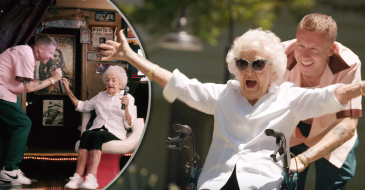 Mcklemore festeja el cumpleaños 100 de su abuela con un divertido video; derretirá tu corazón