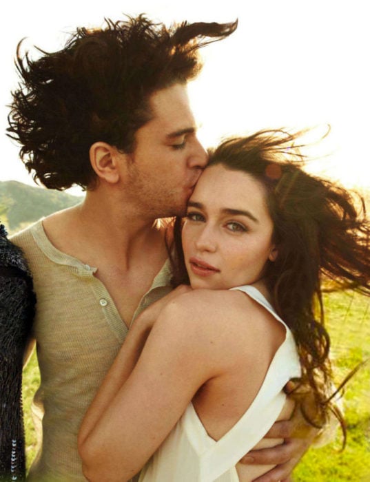 Emilia Clarke y Kit Harrington sesión de Rolling Stone