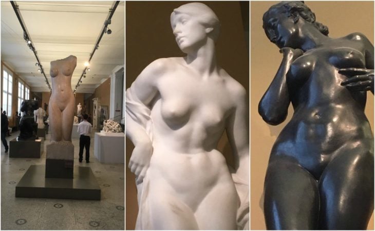 estatuas desnudas en un museo britanico