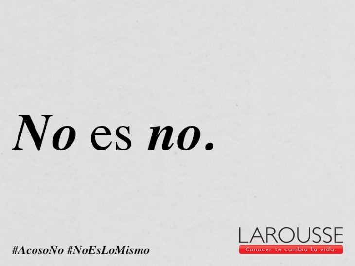 No es No campaña Larousse