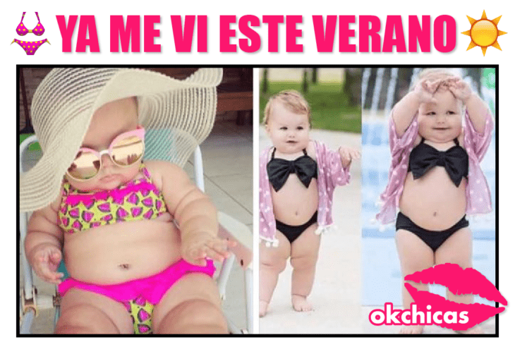 meme de bebe gordito en bikini