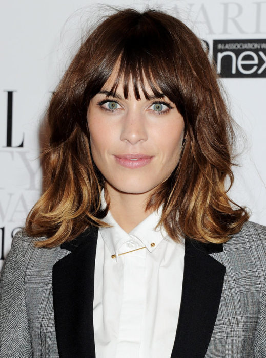 estilo de cabello shag alexa chung