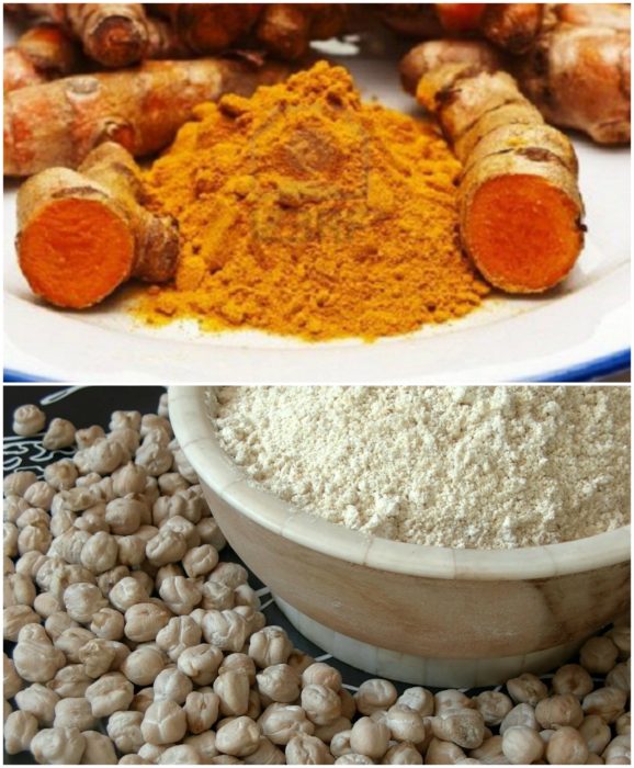  Mascarilla de curcuma y harina de garbanzo