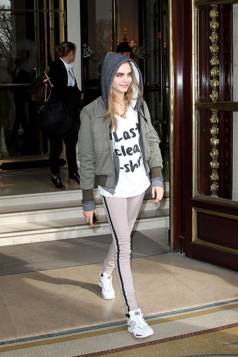 cara delevigne fitness style