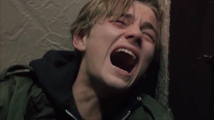 leo dicaprio llorando