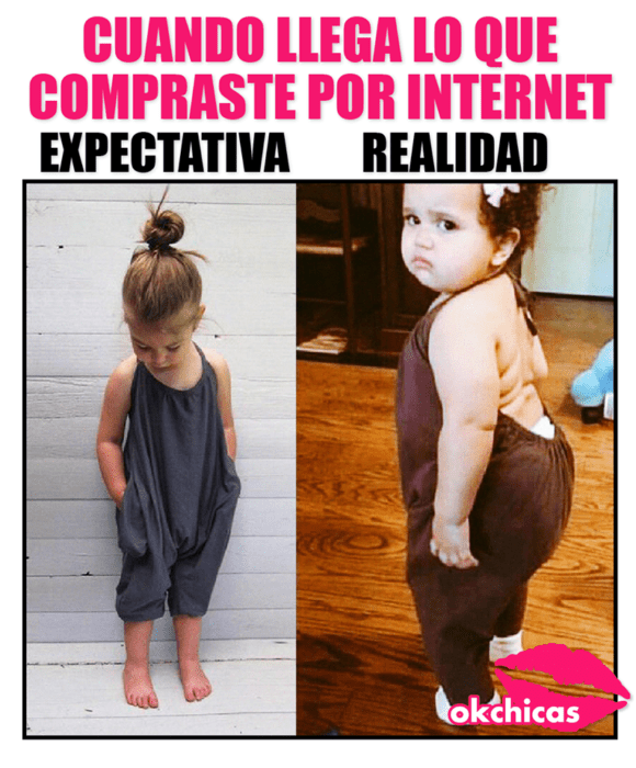 cuando encargas ropa por internet