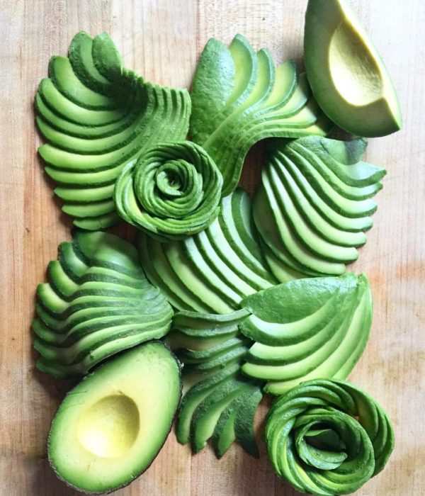 Obra de arte hechas con aguacate 