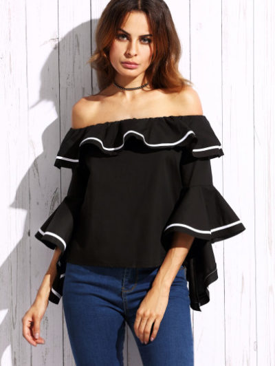 outfit blusa negra elegante