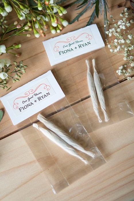 boda con una barra de cannabis para disfrutar de la fiesta 