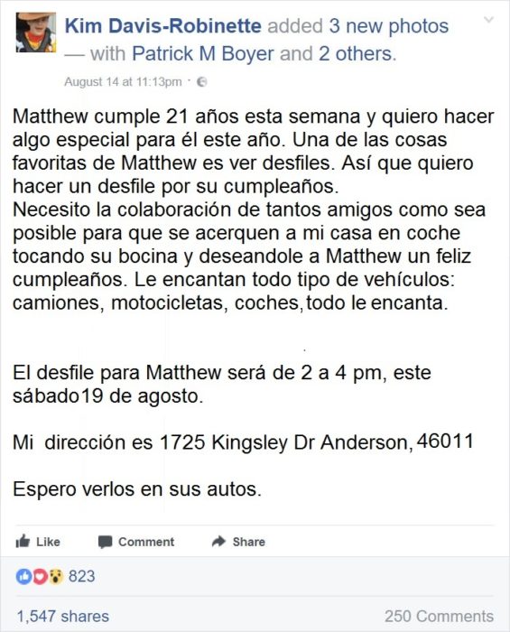 invitación facebook