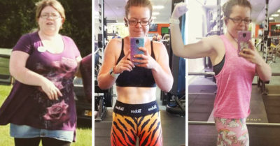 Se refugia en el ejercicio después del suicidio de su esposo; ¡pierde 45 kilos en un año!