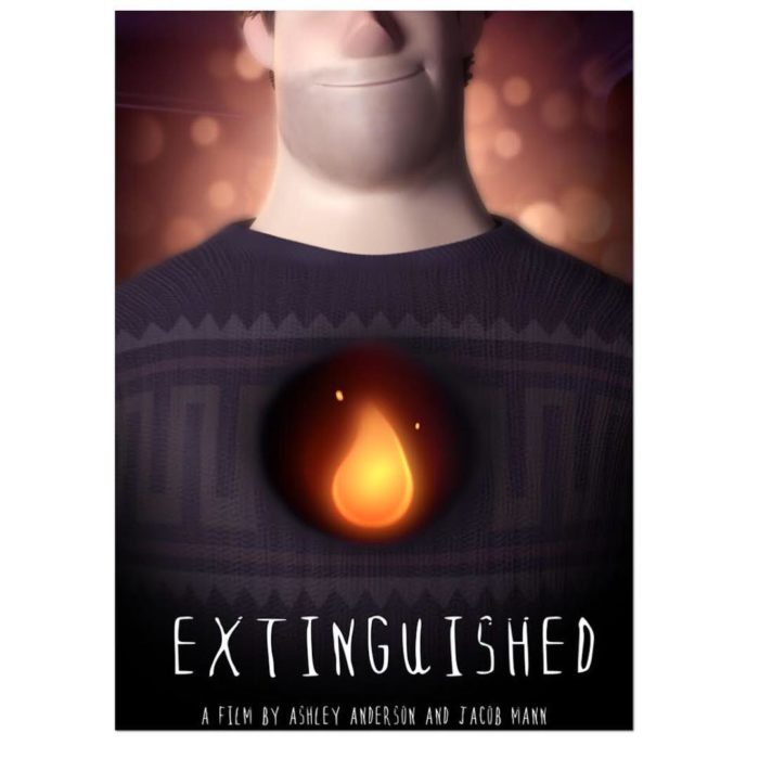 cartel de extinguished cortometraje animado 