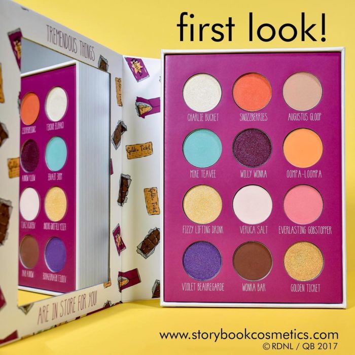 paleta de maquillaje de colores 