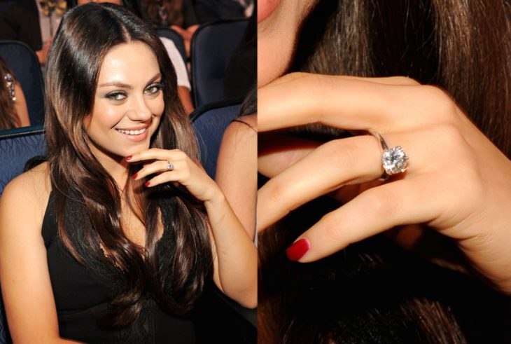 anillos de compromiso celebridades mila kunis