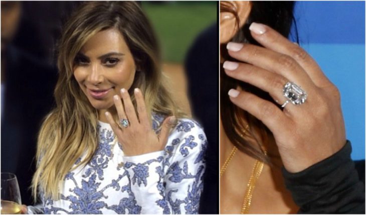 anillos de compromiso celebridades kim kardashian