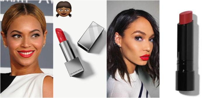 beyonce joan smalls labial rojo para piel morena clara