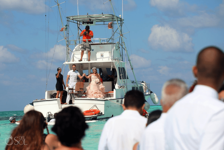 boda en el mar