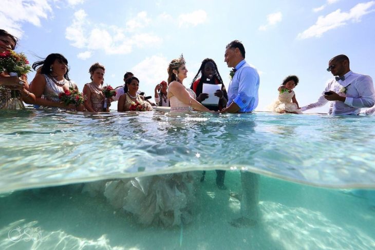 boda en el mar