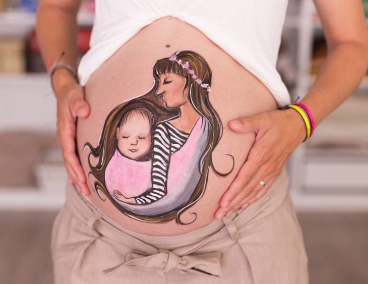 body paint embarazadas