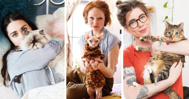 Chicas y sus gatos; la galería más linda para las amantes de los gatos