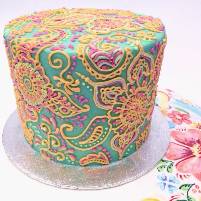 pastel de colores 