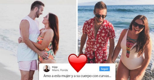 Este hombre ama a su esposa con grandes curvas y así lo demuestra