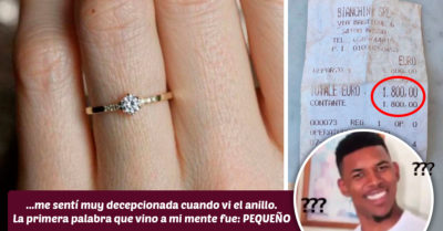 Descubre que recibió un anillo de compromiso barato y se queja en las redes; Internet la critica