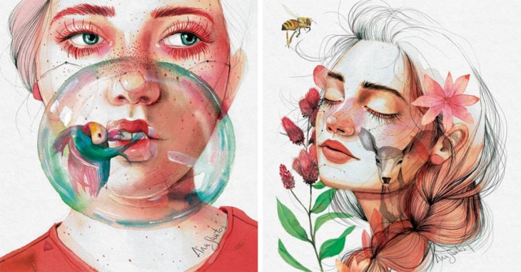 20 Increíbles ilustraciones que retratan la feminidad en su estado más puro