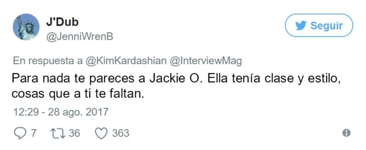 kim kardashian como jackie o