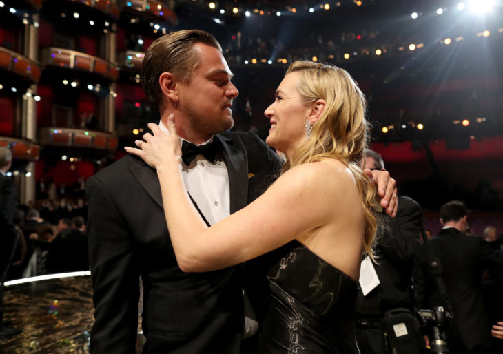 leonardo dicaprio y kate winslet en los óscars