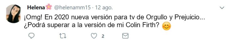 orgullo y prejuicio version 2020