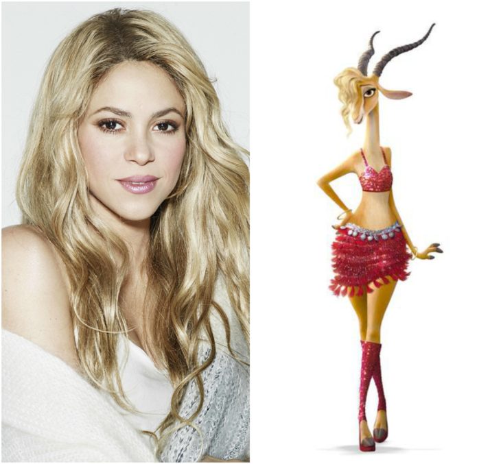 personajes inspirados en famosos shakira