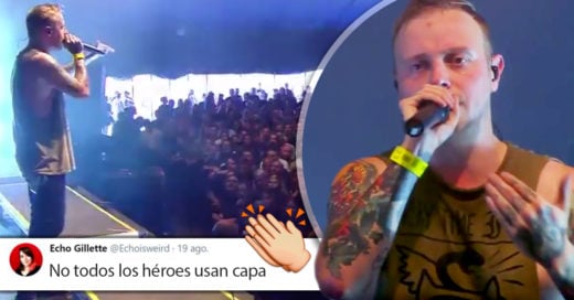 Vocalista de una banda de metal presenció acoso sexual y detuvo su concierto para correr al agresor