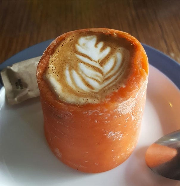 vaso de zanahoria para cafe