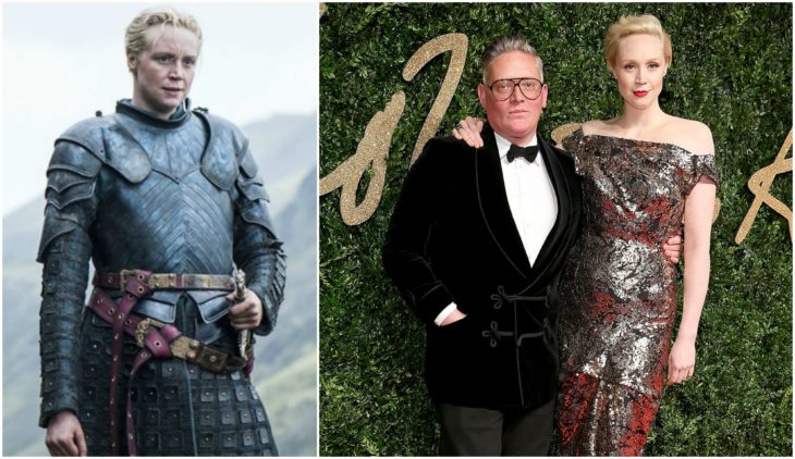 brienne, Gwendoline Christie y Giles Deacon